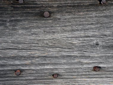 Doku üç çivi aşağıda ve yukarıda ile gri ahşap kurullarının