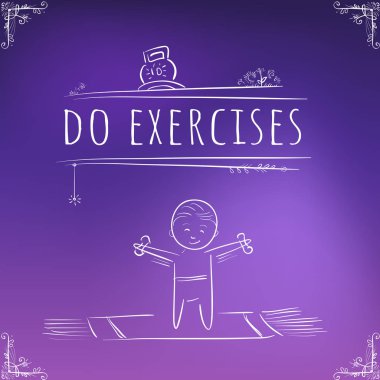 Hundred important reminders - notes - Do Exercises  clipart