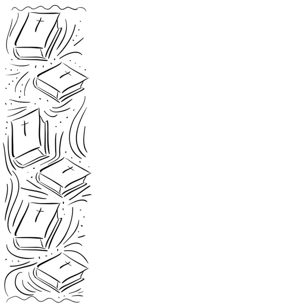 Arka plan ile şerit - doodle İncil