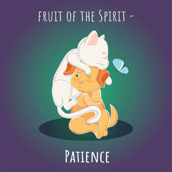 Fruit of the Spirit - Patience - Longsuffering — Stock Vector
