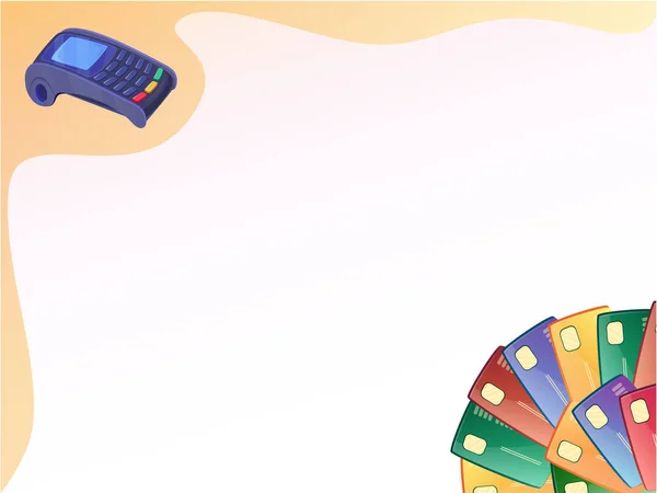 Arka plan metin turuncu ve beyaz - terminal paym yeri olan