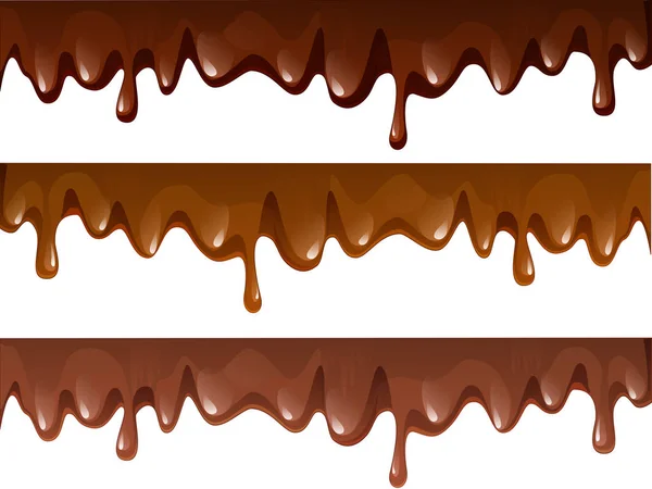 Chocolate watering — Stock Vector