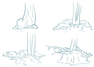 Doodle sıçrama - animasyon kareleri