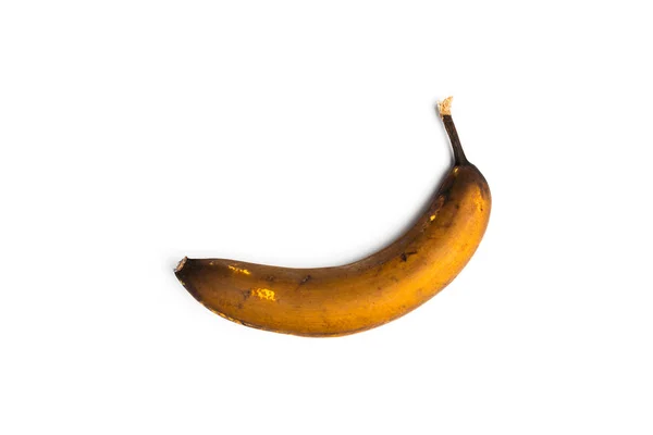 Brown banana on white background — Stock Photo, Image