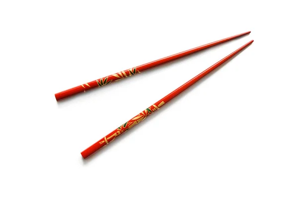 Ζευγάρι chopsticks κόκκινο — Φωτογραφία Αρχείου