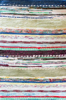 Dokuma el yapımı runner ile kumaş hurda