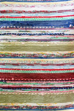 Dokuma el yapımı runner ile kumaş hurda