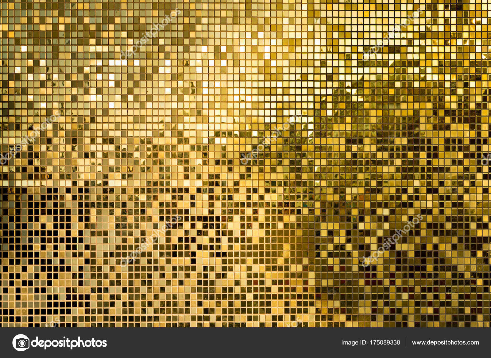 Gold Square Mosaic Tiles For Texture, Gold Mosaic Tile