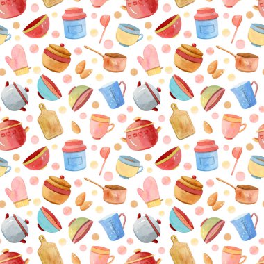 Suluboya mutfak aksesuarları, çatal bıçak kalıpları, arka plan