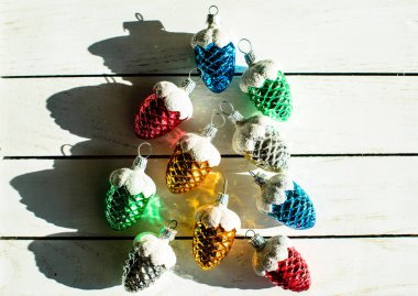 Beyaz bir Noel dekorasyon