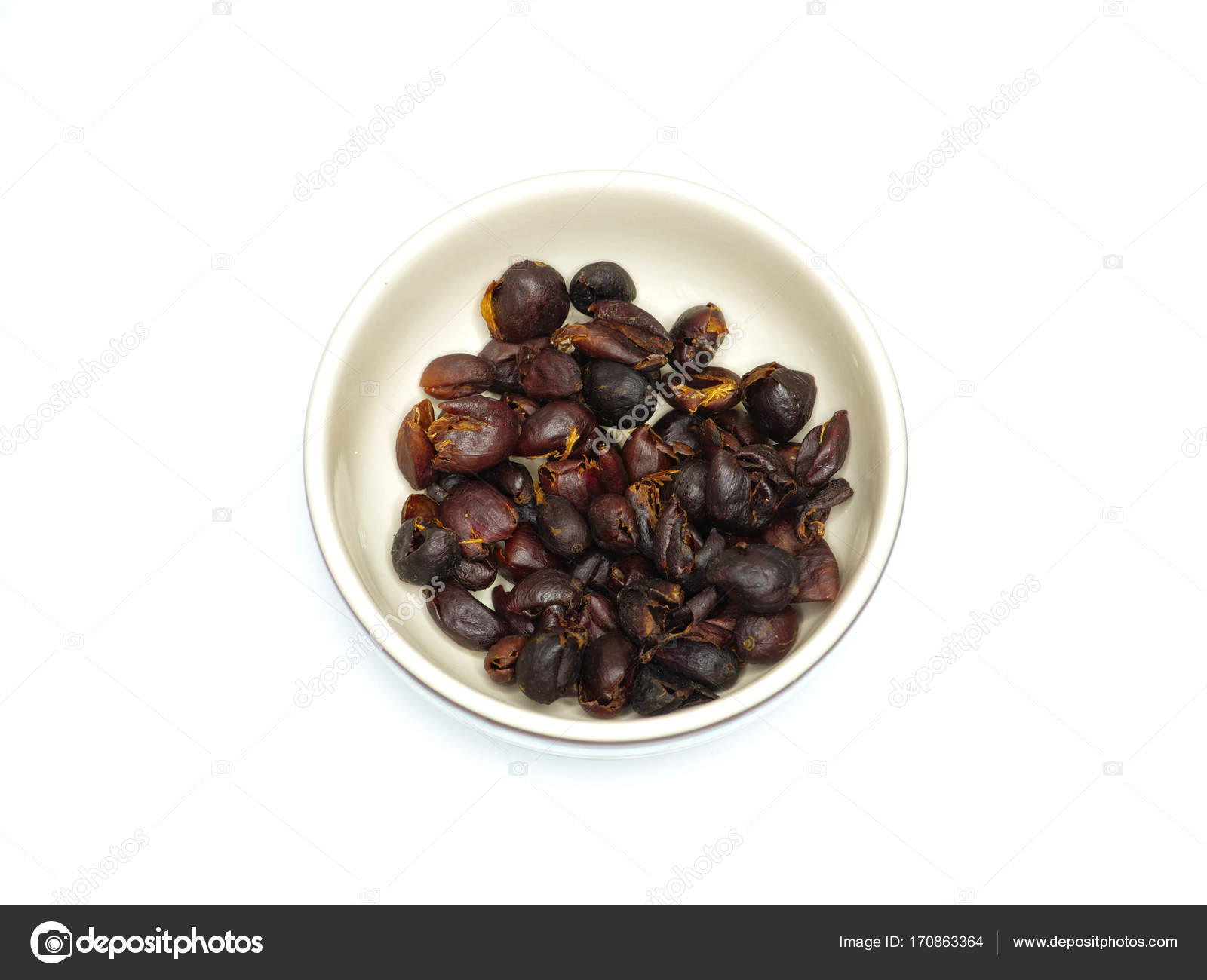 Dried coffee cherries — Stock Photo © 170863364