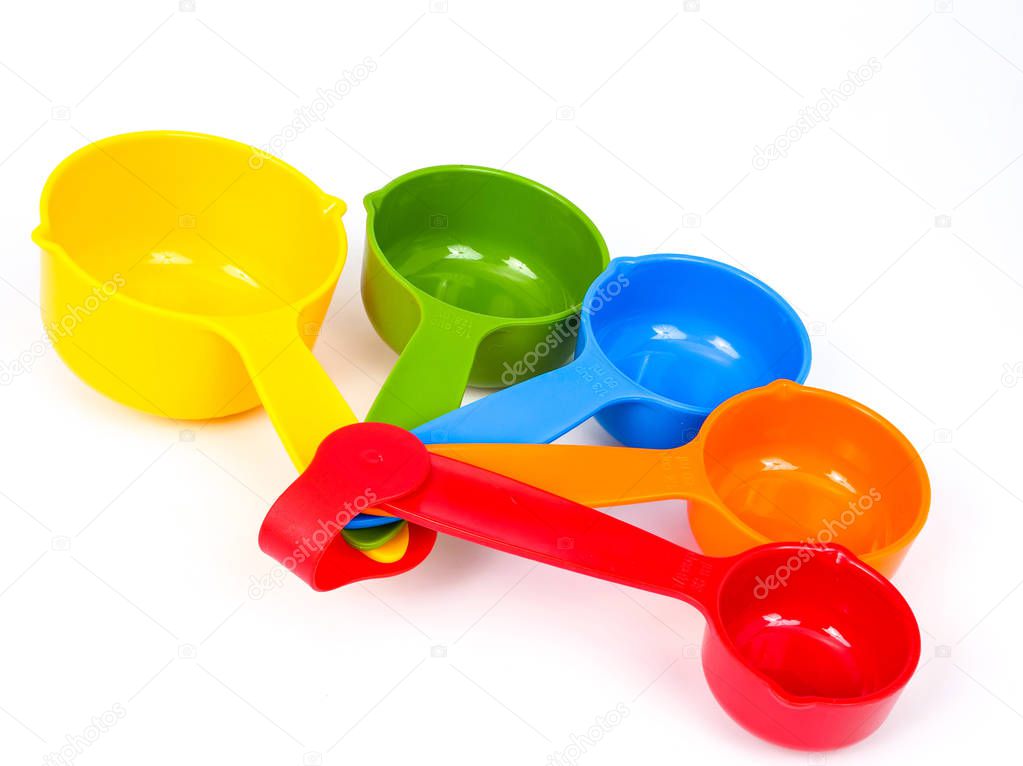 colorful  plastic measuring utensil