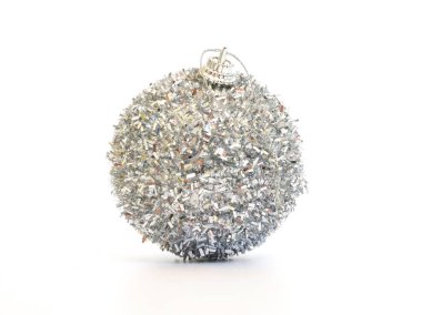 Güzel Gümüş bir Noel top