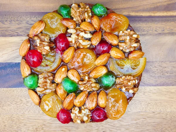 Noel ve yeni yıl meyve pasta