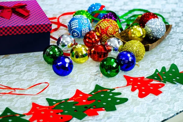 Assortment of Christmas balls — Stock Photo, Image