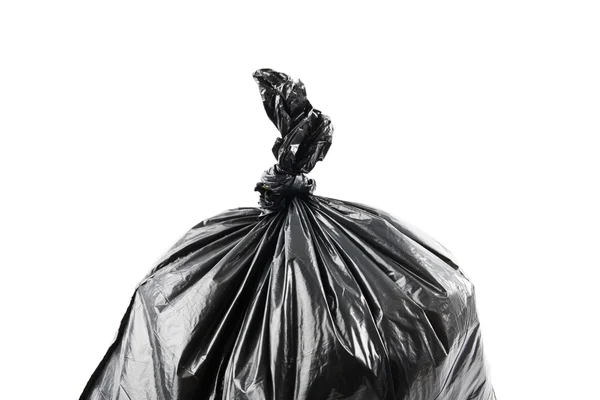 Bolsa de basura negra — Foto de Stock