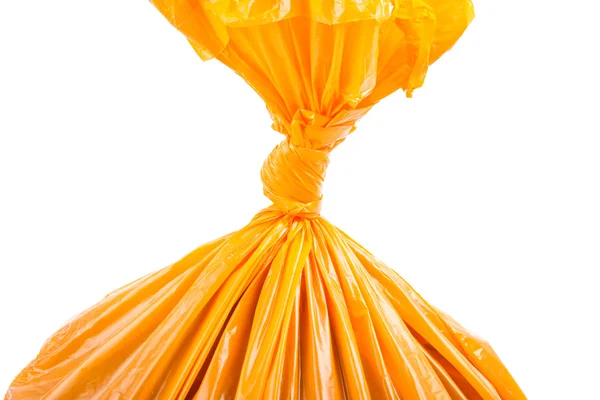 Σακούλα σκουπιδιών πορτοκαλί — Φωτογραφία Αρχείου