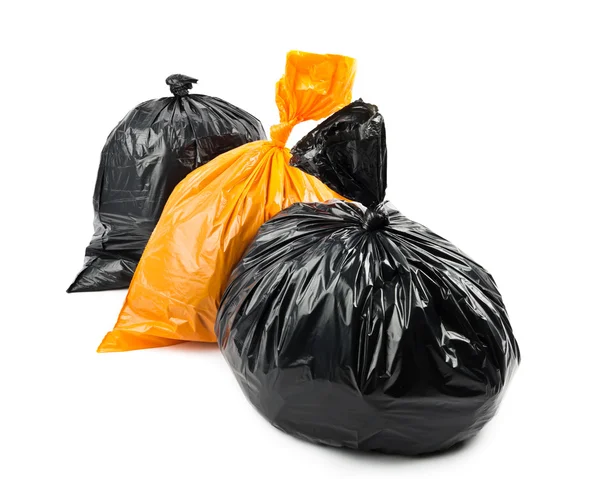 Bolsas de basura naranjas y negras —  Fotos de Stock