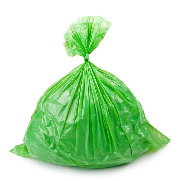 Bolsa de basura verde — Foto de Stock