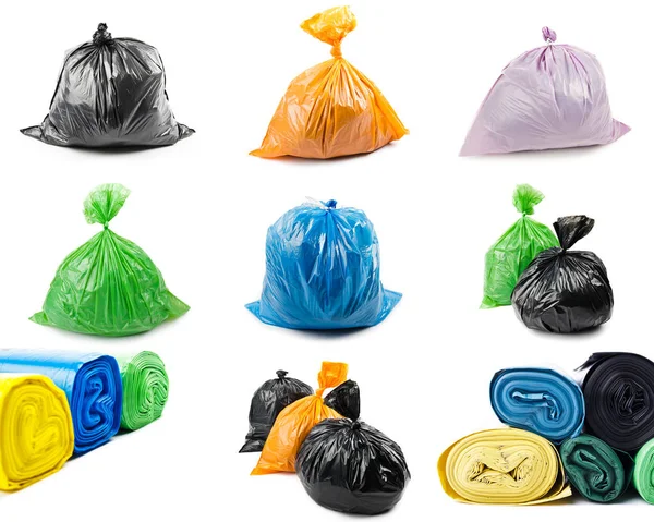 Collage de sacs poubelles — Photo