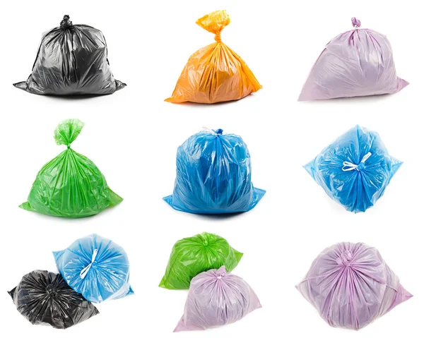 Collage de sacs poubelles — Photo