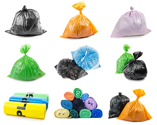 Collage de bolsas de basura — Foto de Stock