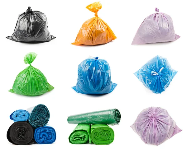 Kolaj çöp torbaları — Stok fotoğraf