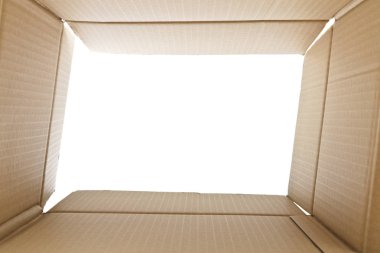 Bir karton kutu içinde görüntülemek