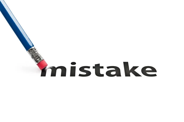 Eraser and mistake concept — Stock Photo, Image