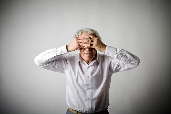 欲求不満の古い男ホワイト — ストック写真