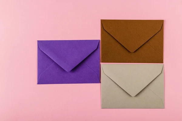 Envelopes on the table.