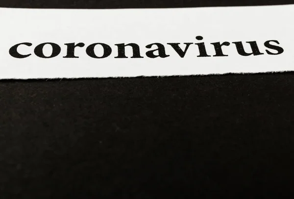 Coronavirus Breaking News Headline Clipping Newspaper Coronavirus Outbreak Covid Crisis — Stock Photo, Image