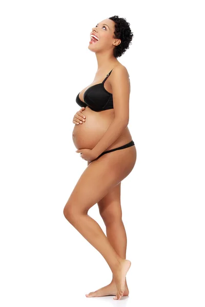 Close up of a cute pregnant belly — Stock Photo, Image