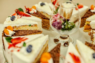 lezzetli ve gurmeler için çeşitli kekler