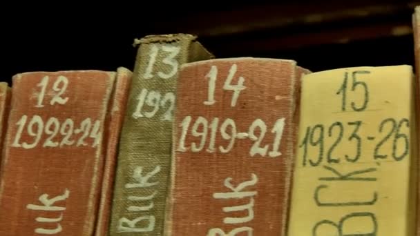 Filing of documents in the archives Department — Stock Video