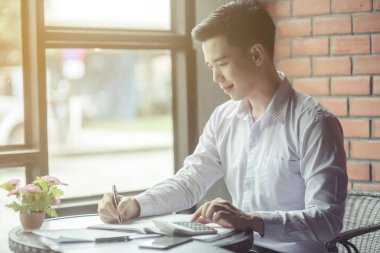 Yönetici iş adam Mali Müfettiş ve sekreter mak