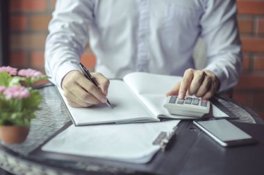 Yönetici iş adam Mali Müfettiş ve sekreter mak