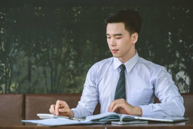 Yönetici iş adam Mali Müfettiş ve sekreter mak