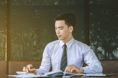 Yönetici iş adam Mali Müfettiş ve sekreter mak