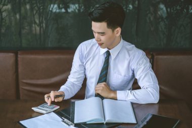 Yönetici iş adam Mali Müfettiş ve sekreter mak