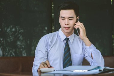 Yönetici iş adam Mali Müfettiş ve sekreter mak