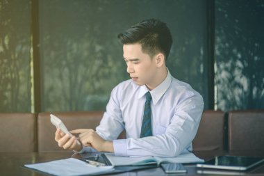Yönetici iş adam Mali Müfettiş ve sekreter mak