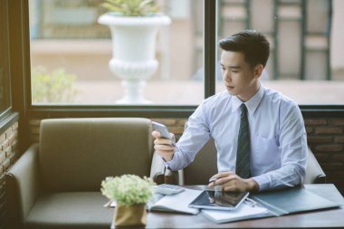 Yönetici iş adam Mali Müfettiş ve sekreter mak