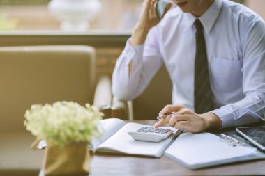 Yönetici iş adam Mali Müfettiş ve sekreter mak