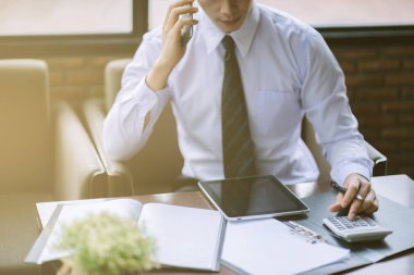 Yönetici iş adam Mali Müfettiş ve sekreter mak