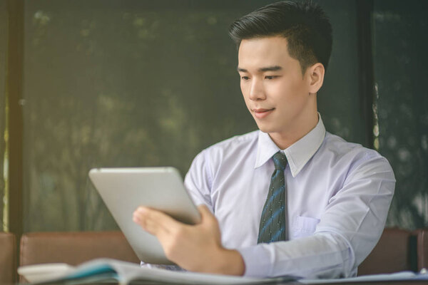 Administrator business man financial inspector and secretary mak