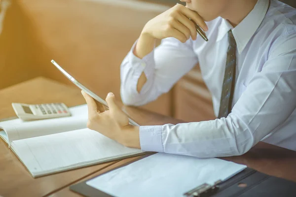 Yönetici iş adam Mali Müfettiş ve sekreter mak