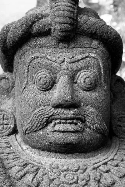 Patung Setan Batu Bali Tradisional Bali Indonesia — Stok Foto