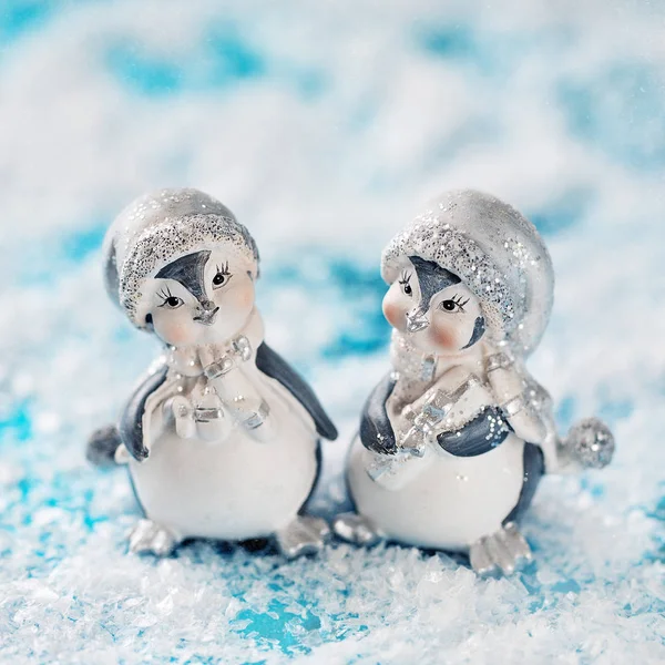 Pequenos pinguins engraçados — Fotografia de Stock