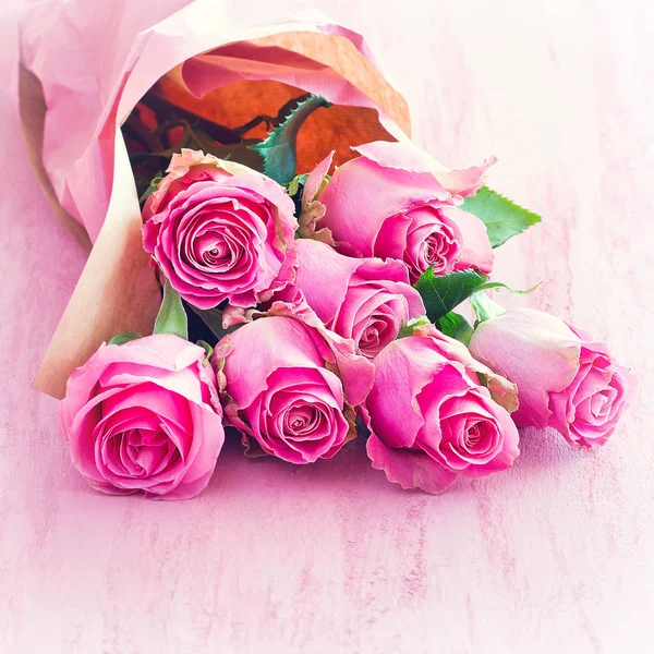 Schöne frische Rosen Blumen — Stockfoto